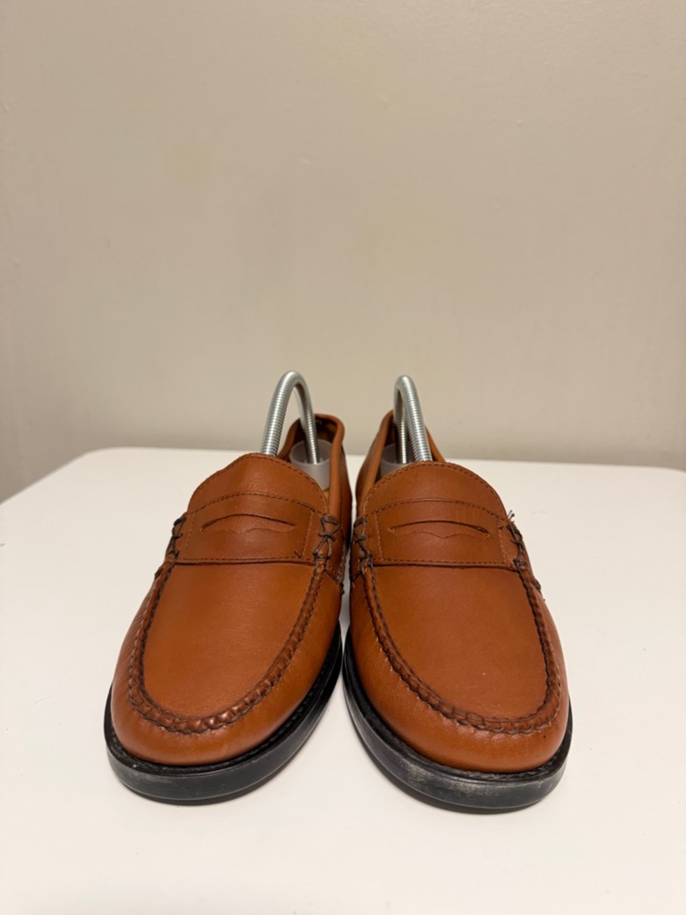 Bass Weejuns Katherine II Brown Leather Penny Loafers US 9 W Preppy Collegiate - Picture 2 of 11
